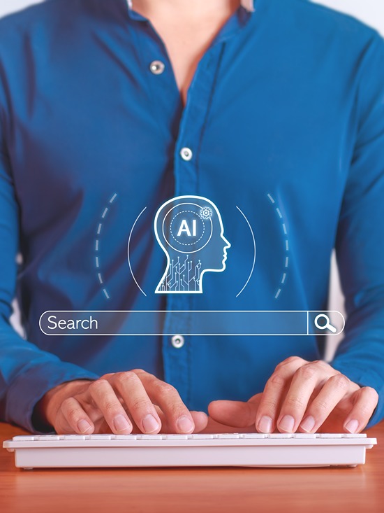 Improve and optimize data search with an integrated artificial intelligence search engine.