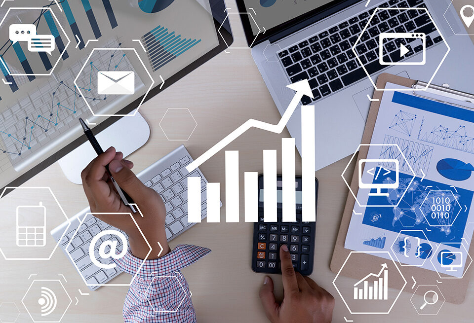 Marketing concept Business man startup project DIGITAL MARKETING